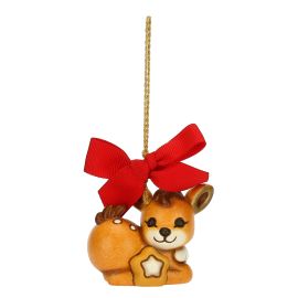 Fawn with star Christmas decoration, small