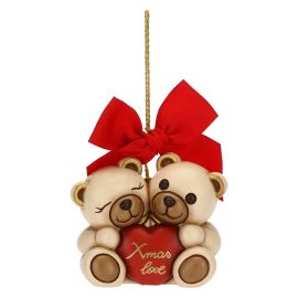 Addobbo natalizio coppia Teddy Xmas love maxi