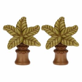 Presepe Classico set of 2 ceramic palm trees