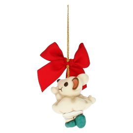 Bosco Magico white mouse ballerina tree decoration