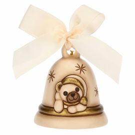 Ceramic cream 2023 Limited Edition bell with Teddy