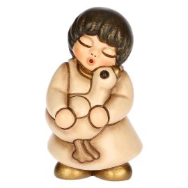 Presepe Classico Ceramic girl with goose