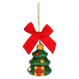 Addobbo natalizio albero di Natale in ceramica, piccolo