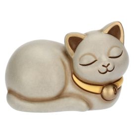 Momi cat with ceramic bell, small