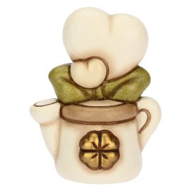 Mini annaffiatoio in ceramica con cuore