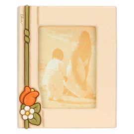 Ceramic photo frame with Country Bloom flowers, large