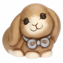 Roger bunny with bow in ceramic, small