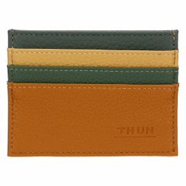 Faux leather card holder, men