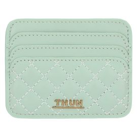 Porta carte in ecopelle piccolo, verde