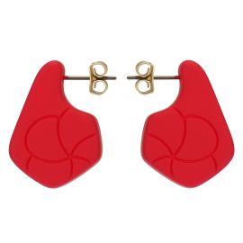 Orecchini pin in resina fiore