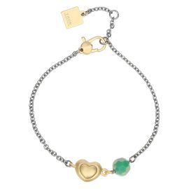 Bracelet with heart and bead