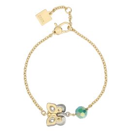 Bracelet with butterfly and bead