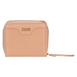 Small, pink eco-leather wallet