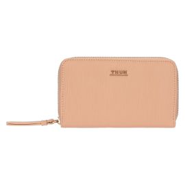 Medium faux leather wallet, pink