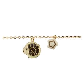 Gold-plated Aries zodiac sign bracelet