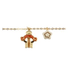 Bracciale Segno zodiacale Sagittario placcato in oro