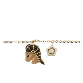 Bracciale Segno zodiacale Capricorno placcato in oro