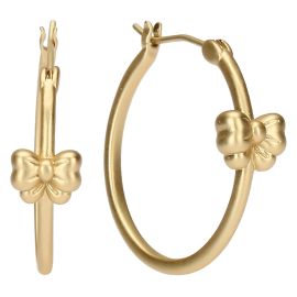 Hoop earring with bow