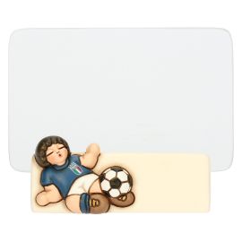 Glass footballer photo frame