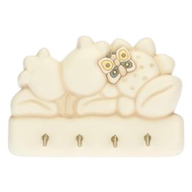 Elegance key rack with lily of the valley