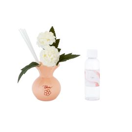 Mini-Diffusor-Geschenkbox mit Blumen, Pfirsich
