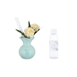 Mini-Diffusor-Geschenkbox mit Blumen, blau