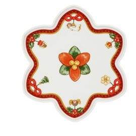 Magico Natale 6-pointed star-shaped plate