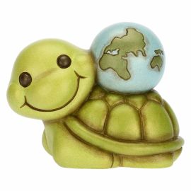 Ceramic Betta Tortoise with world