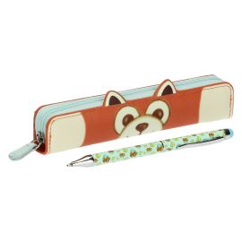 Otto Dreamer Red Panda pen with case