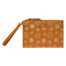 Pochette with sunflowers and butterflies