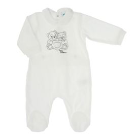 THUN & OVS Bandoo Panda white girl’s romper suit in organic cotton