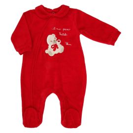  Thun & Ovs Il mio primo Natale red romper suit with Teddy,1-3 months