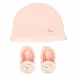 Set mit Mütze und Schühchen rosa THUN & OVS mit Biber