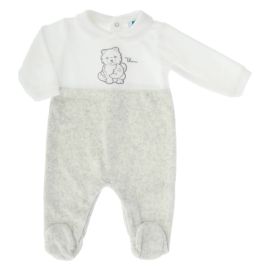 THUN & OVS romper suit with embroidered Noah Wolf (1-3 months)
