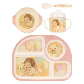 Melamine girls' mealtime set, large