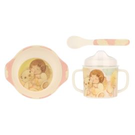 Melamine girls' mealtime set, small