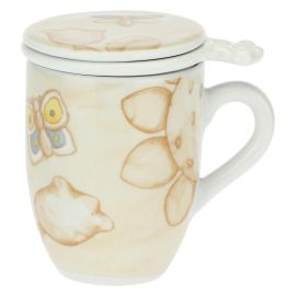 Elegance porcelain herbal tea mug