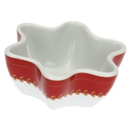 Dolce Natale star-shaped porcelain bowl
