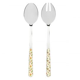 Set of 2 stainless steel utensils in stainless steel