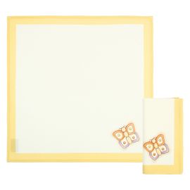 Set mit 2 Servietten Country mit Schmetterlingen