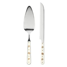 Gold Icons multipurpose cake slicer and knife set