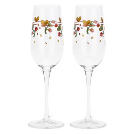 Sweet Christmas set of 2 Champagne flutes