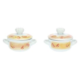 Set 2 mini cocotte with lid Marisol