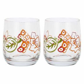 Hello Autumn Set of 2 Wine Glasses