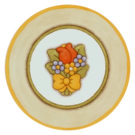 Country Trivet with Tulip and Flowers