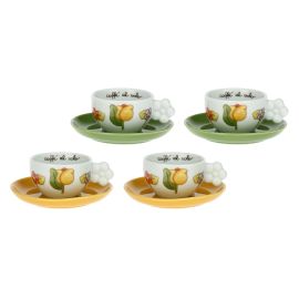 Set mit 4 Espressotassen Happy Country