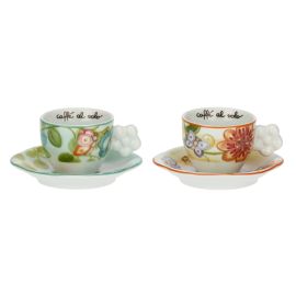 Set of 2 Fiori e Fantasia coffee cups