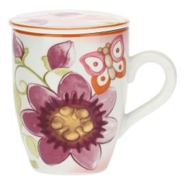 Fiori e Fantasia mug with lid