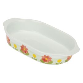 Florianne rectangular porcelain oven dish, large