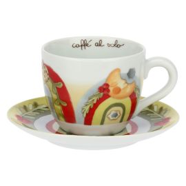 Bosco Magico porcelain breakfast cup with saucer